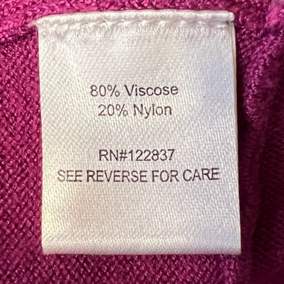 AVA SWEATER WRAP FUSCHIA SIZE MEDIUM - Picture 8 of 10